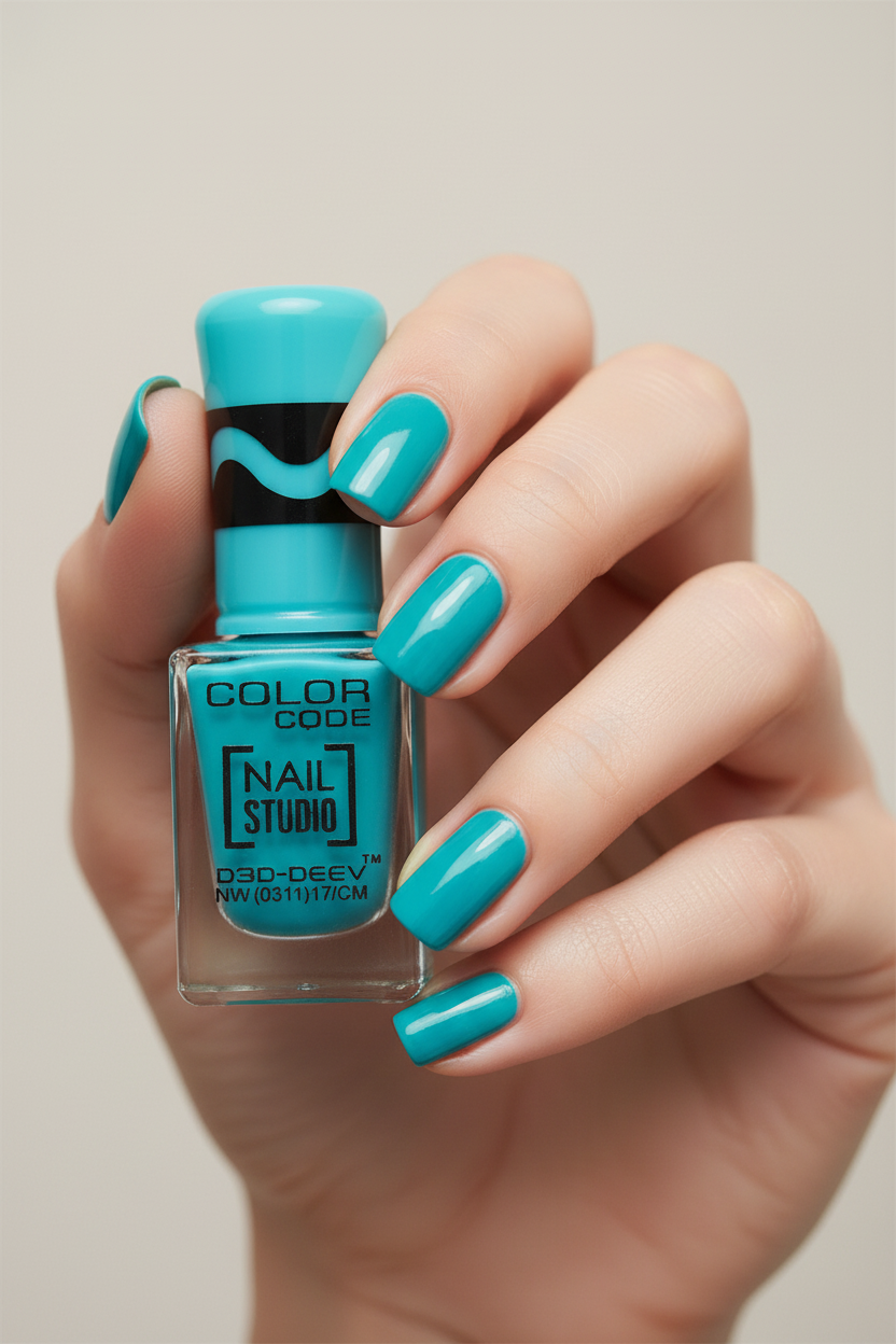 Color Code Nail Studio Nail Polish - Teal