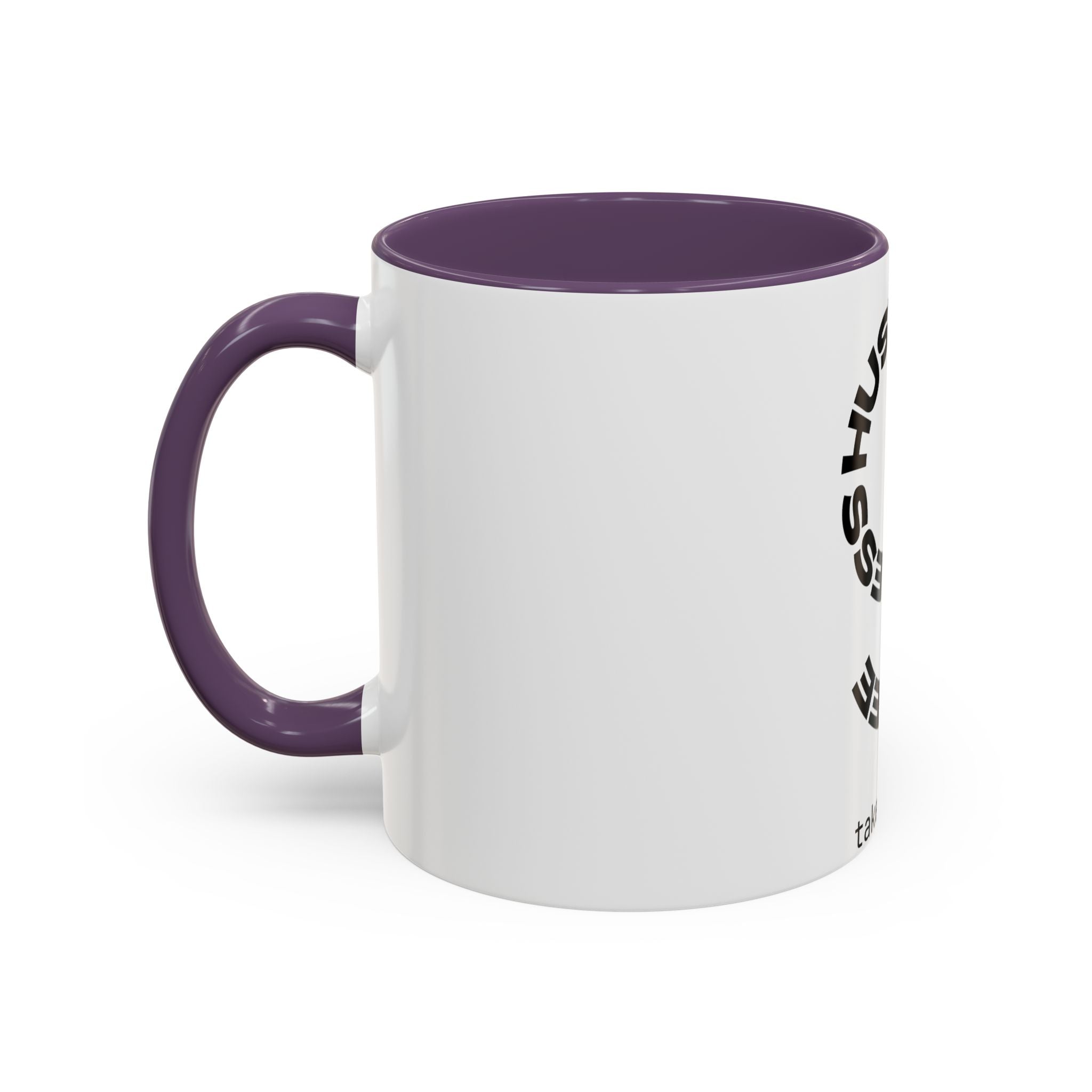 Hustle More Coffee Mug – 'More Coffee Less Hustle' Accent Ceramic Mug