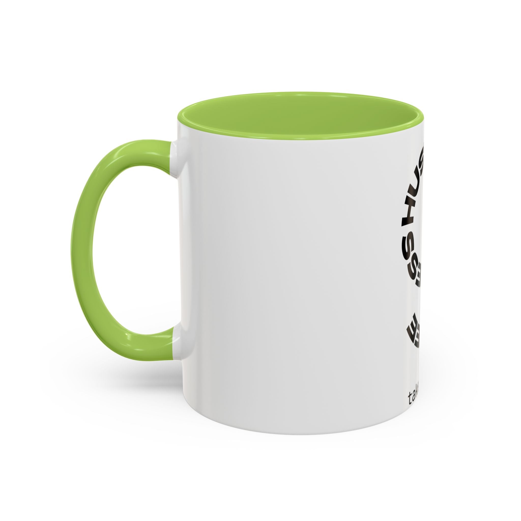 Hustle More Coffee Mug – 'More Coffee Less Hustle' Accent Ceramic Mug