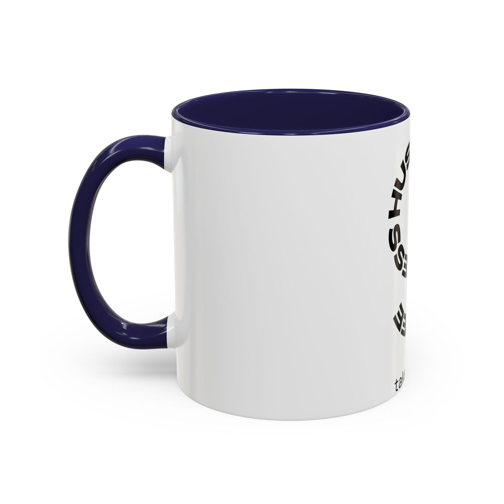 Hustle More Coffee Mug – 'More Coffee Less Hustle' Accent Ceramic Mug