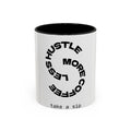 Hustle More Coffee Mug – 'More Coffee Less Hustle' Accent Ceramic Mug