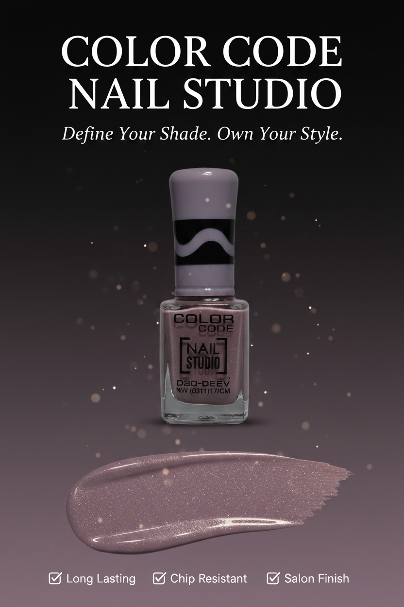 Color Code Nail Studio Nail Polish - Grey