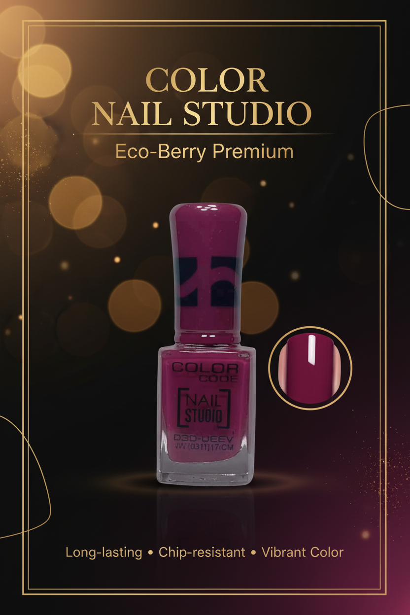 Color Code Nail Studio Nail Polish - Berry