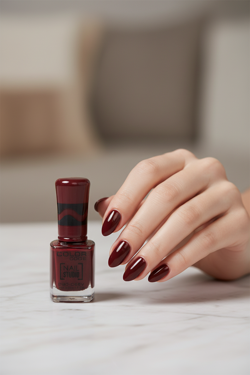 Color Code Nail Studio Nail Polish - Burgundy