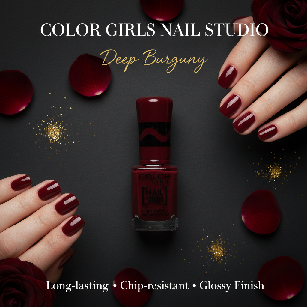 Color Code Nail Studio Nail Polish - Burgundy