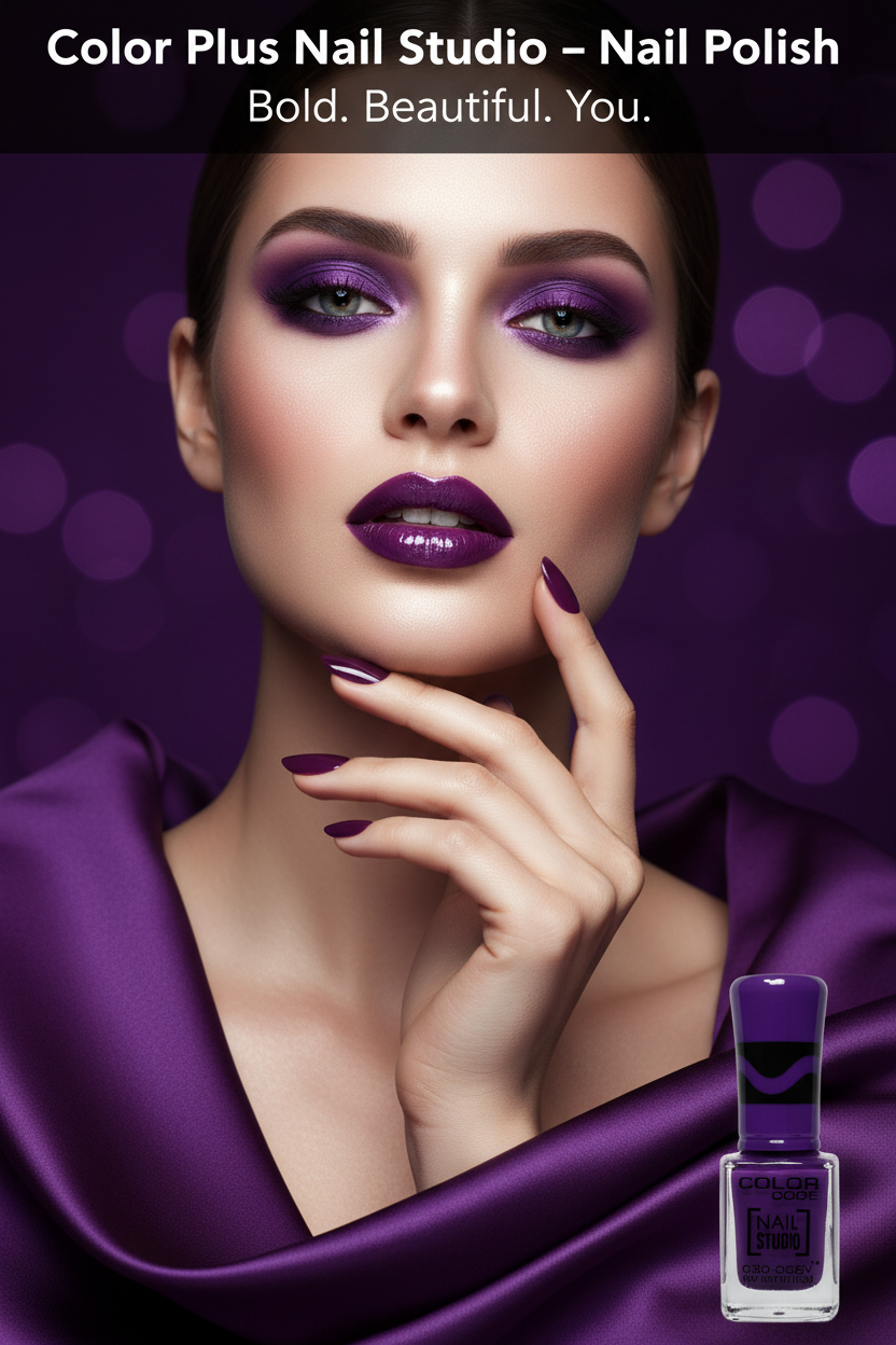 Color Code Nail Studio Nail Paint - Purple