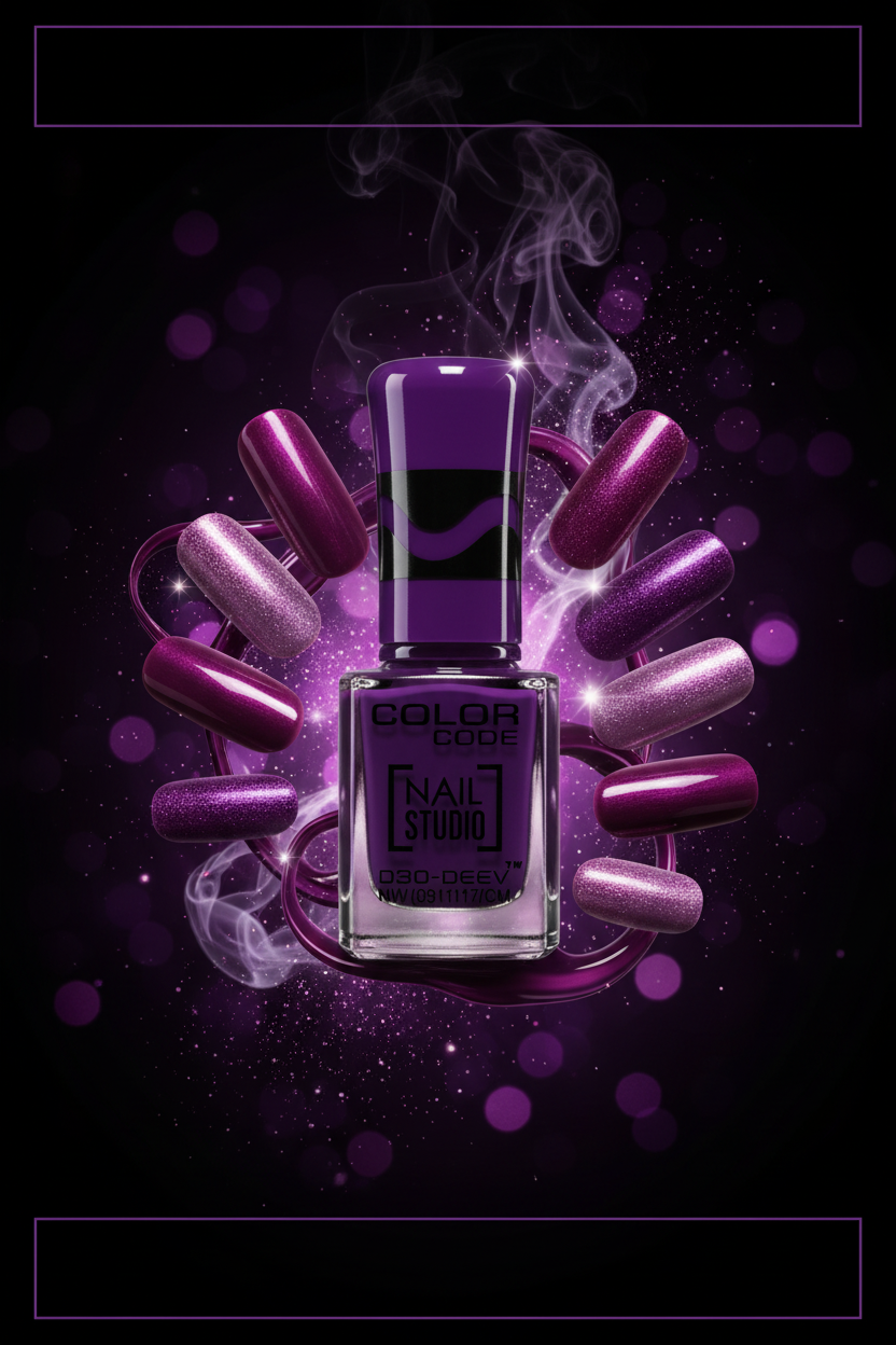 Color Code Nail Studio Nail Paint - Purple