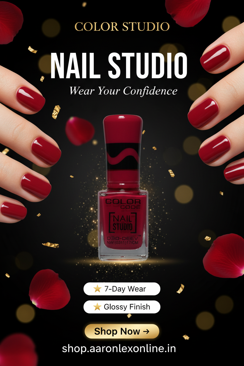 Color Code Nail Studio Nail Paint - Red