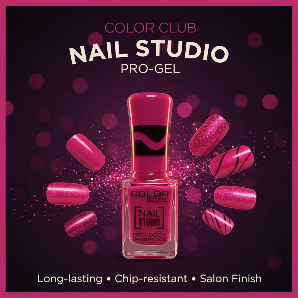Color Code Nail Studio Nail Paint - Magenta