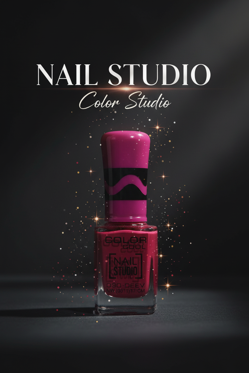 Color Code Nail Studio Nail Paint - Wine Red