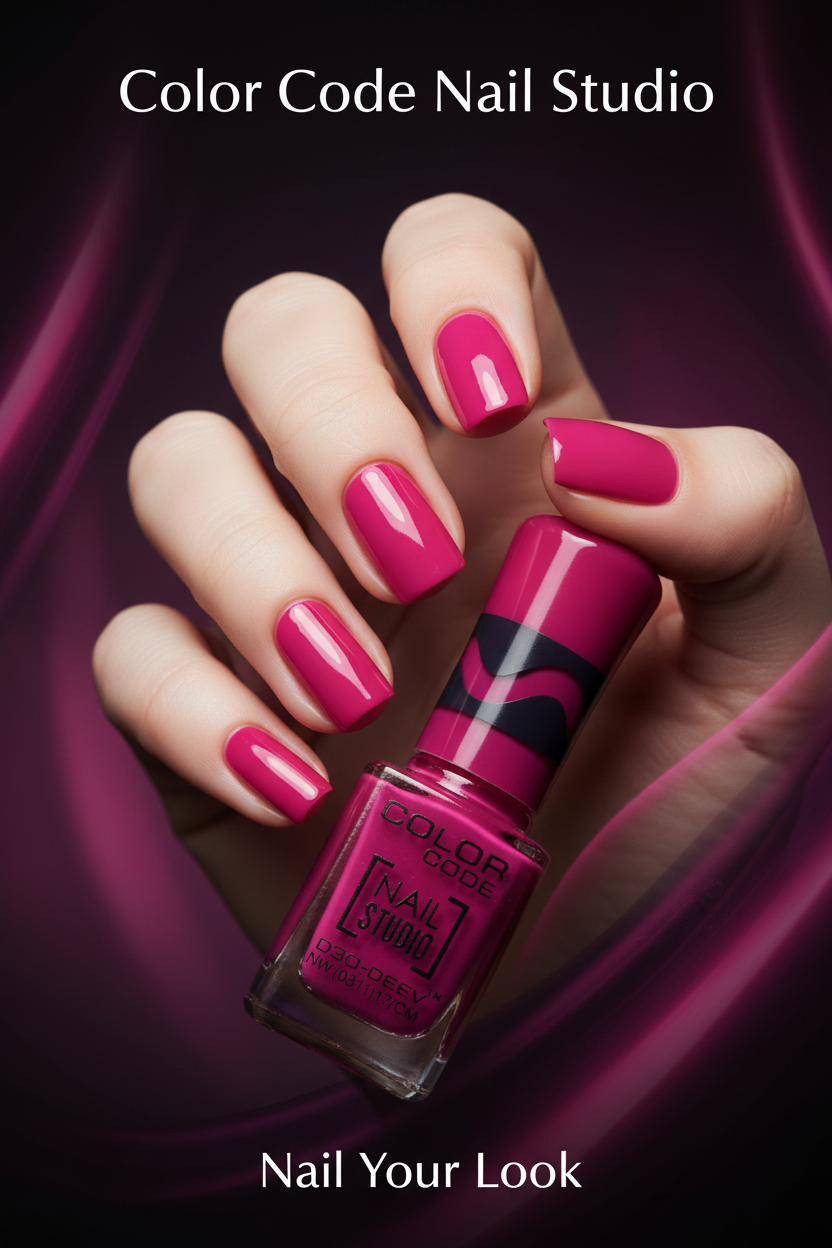 Color Code Nail Studio Nail Paint - Fuchsia