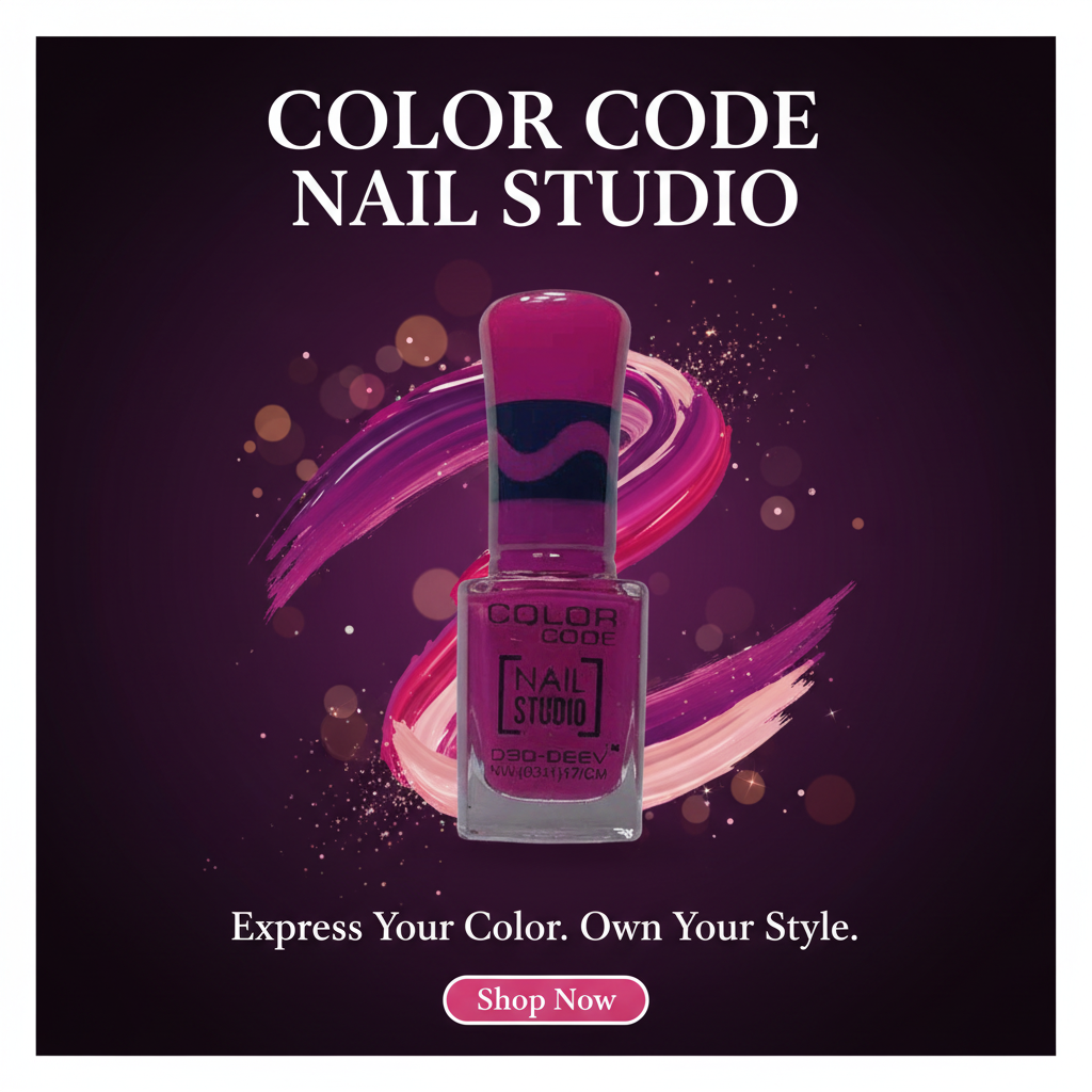 Color Code Nail Studio Nail Paint - Fuchsia