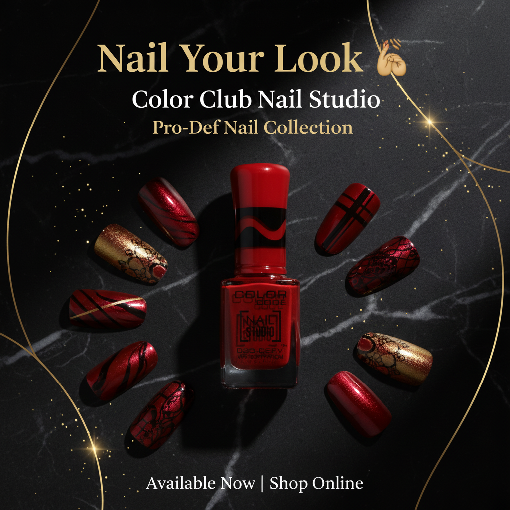 Color Code Nail Studio Nail Paint - Brick Red